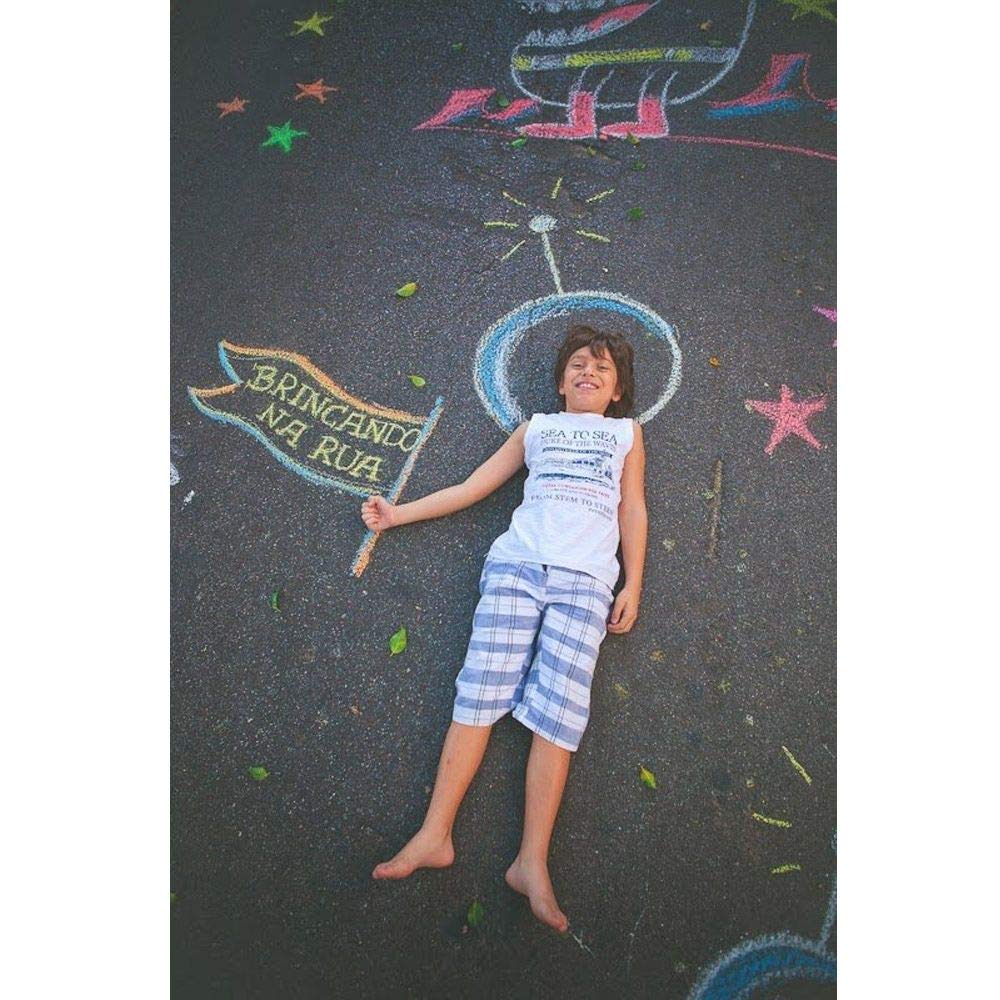 Crayola Sidewalk Chalk (48 Ct) – Washable, Antiroll, Non-Toxic Outdoor Chalk