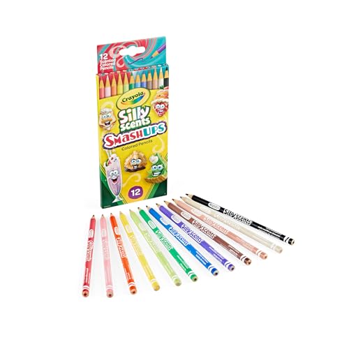 Crayola Silly Scents Colored Pencils 12 ct – Vibrant Colors & Fruity Scents