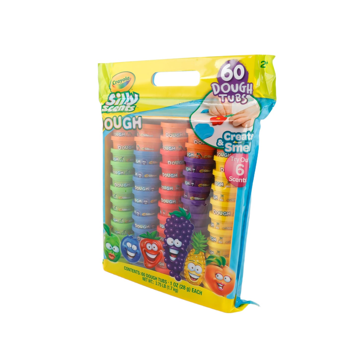 Crayola Silly Scents Dough 60-Pack 1oz Tubs – Non-Toxic, Allergen-Friendly Valentines & Party Favors