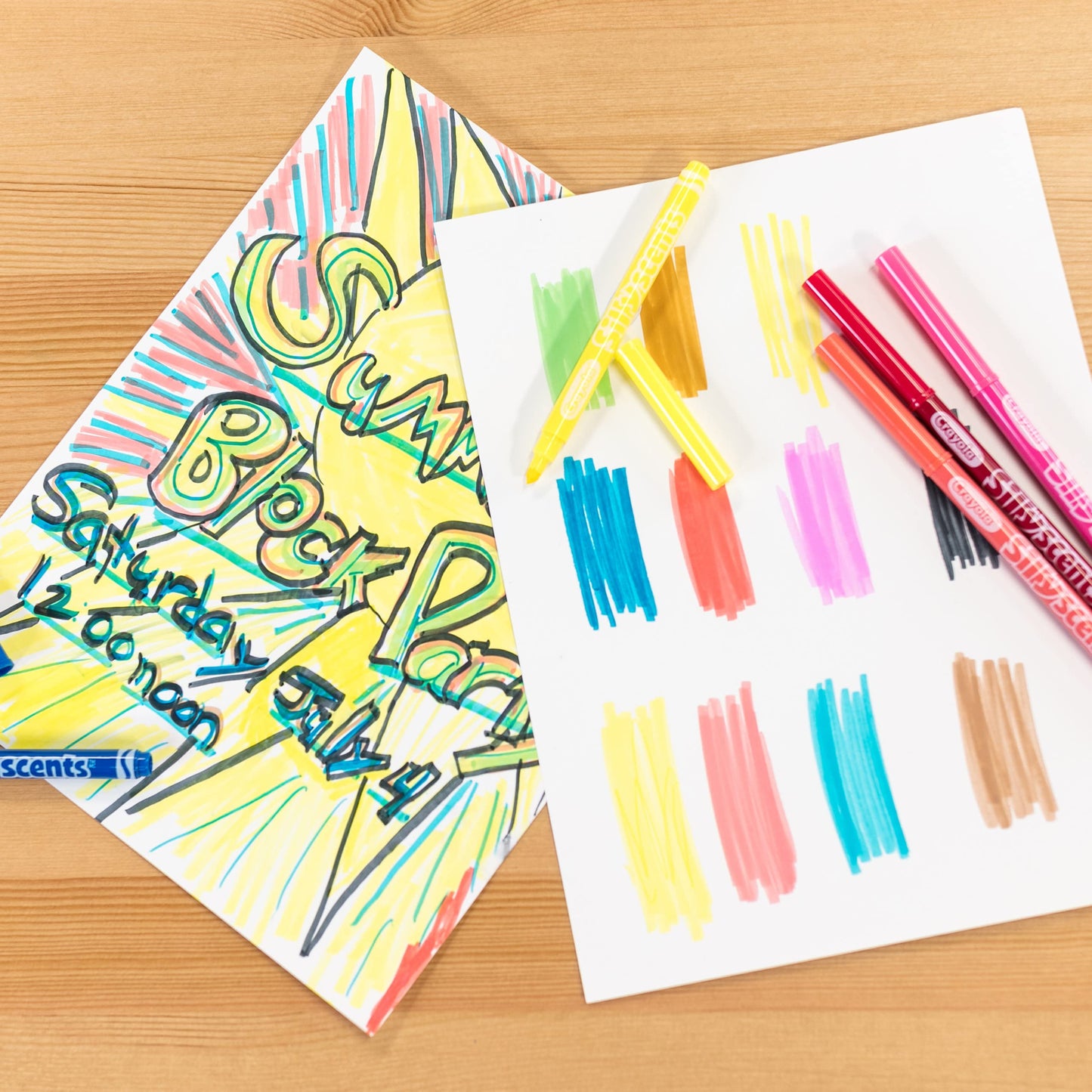 Crayola Silly Scents Washable Scented Markers – 10 Count for Kids