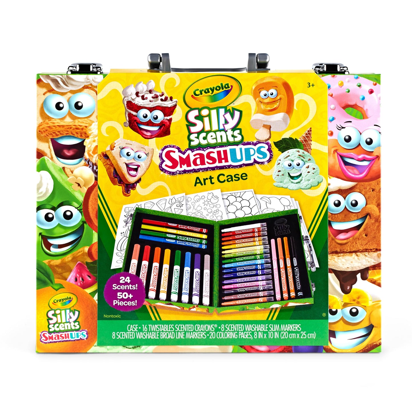 Crayola Silly Scents Mini Inspiration Art Case – Scented Crayons & Markers Set for Kids