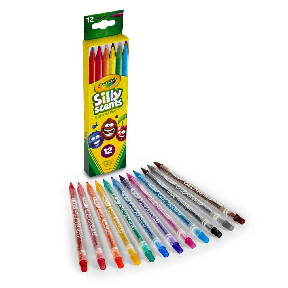 Crayola Silly Scents Twistables Colored Pencils – 12 Count, Scented Art Tools