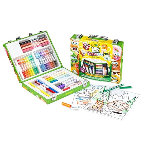 Crayola Silly Scents Mini Inspiration Art Case – Scented Crayons & Markers Set for Kids