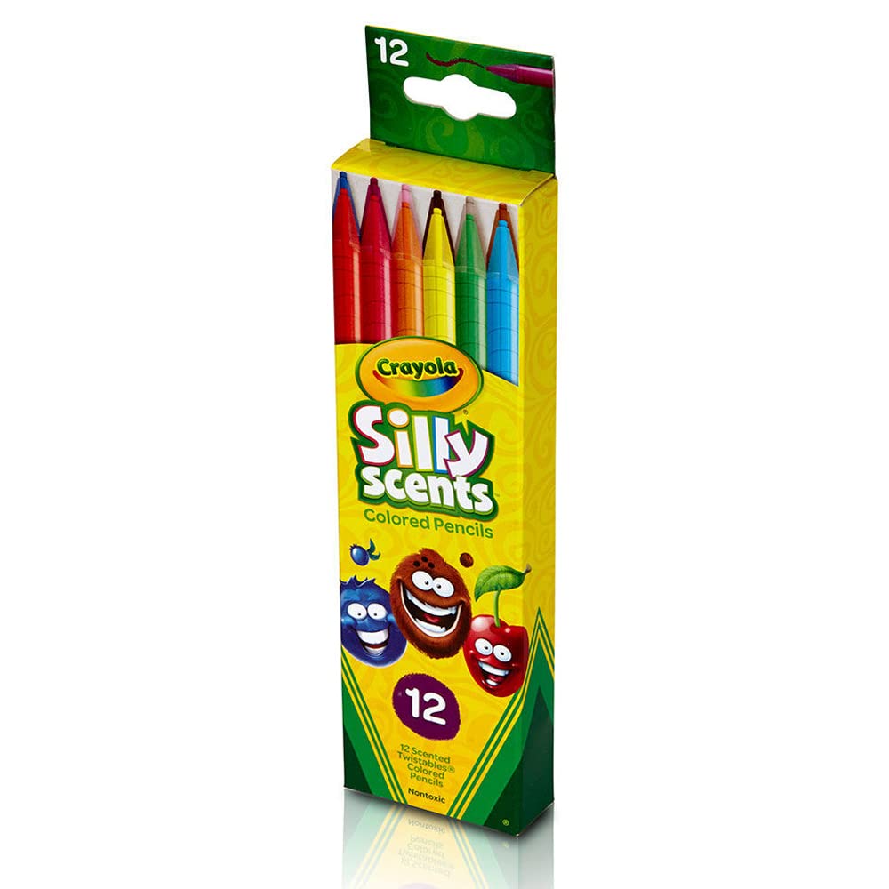 Crayola Silly Scents Twistables Colored Pencils – 12 Count, Scented Art Tools
