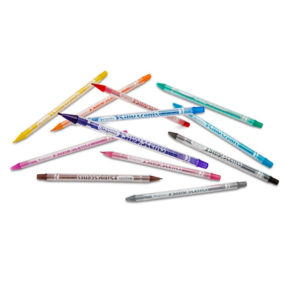 Crayola Silly Scents Twistables Colored Pencils – 12 Count, Scented Art Tools