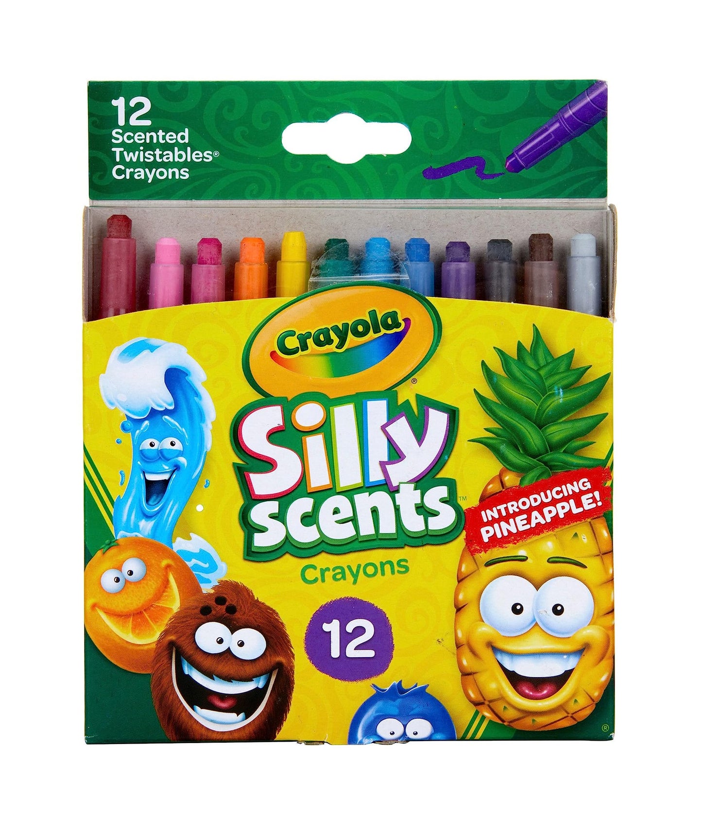 Crayola Silly Scents Twistables Crayons - 12 Count Scented Twist-Up Coloring Set