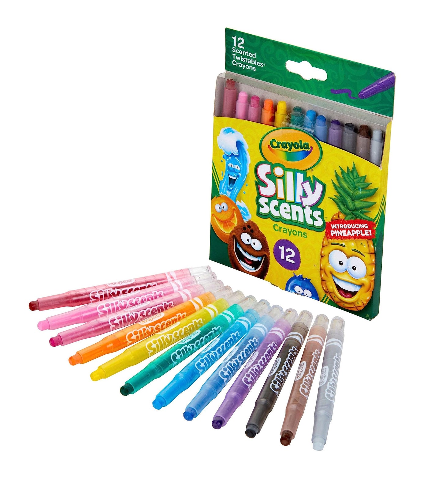 Crayola Silly Scents Twistables Crayons - 12 Count Scented Twist-Up Coloring Set