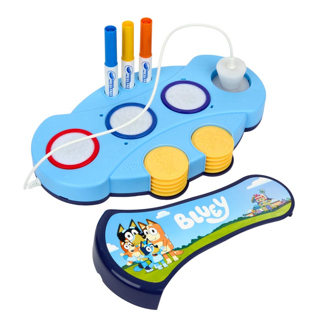 Crayola Magic Light Up Bluey Stamper – Mess-Free Coloring & Stamping Kit for Kids