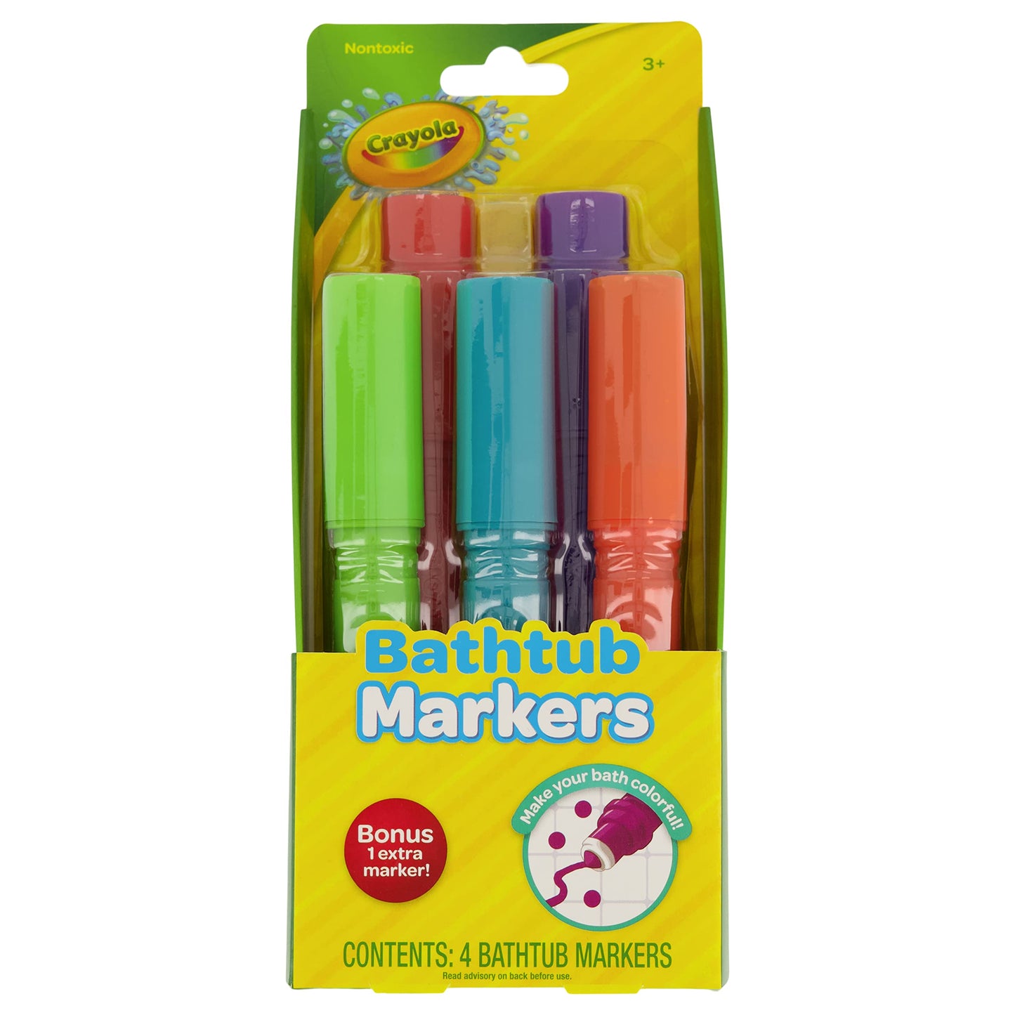 Crayola Taste Beauty Bathtub Markers – Washable Bath Crayons (5 Colors)