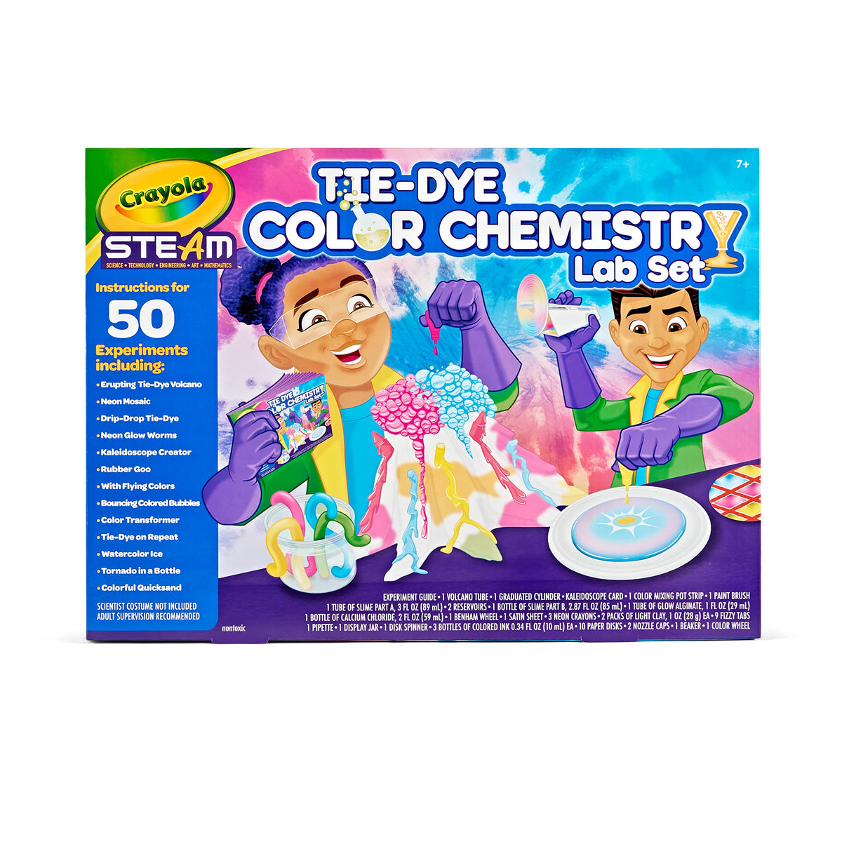 Crayola Tie Dye Color Chemistry Set for Kids | STEM Activities for Ages 7-10