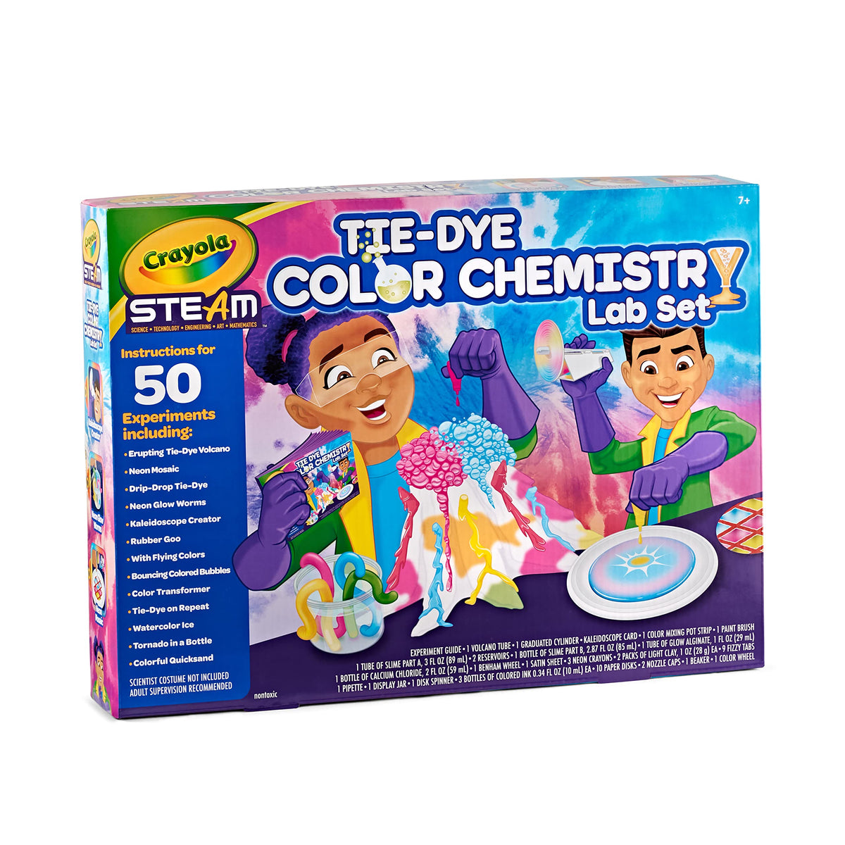 Crayola Tie Dye Color Chemistry Set for Kids | STEM Activities for Ages 7-10