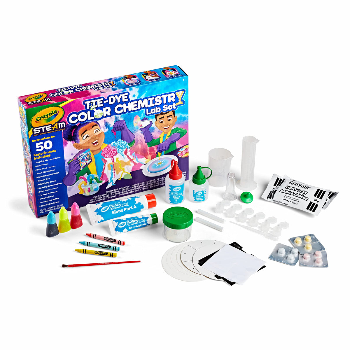 Crayola Tie Dye Color Chemistry Set for Kids | STEM Activities for Ages 7-10