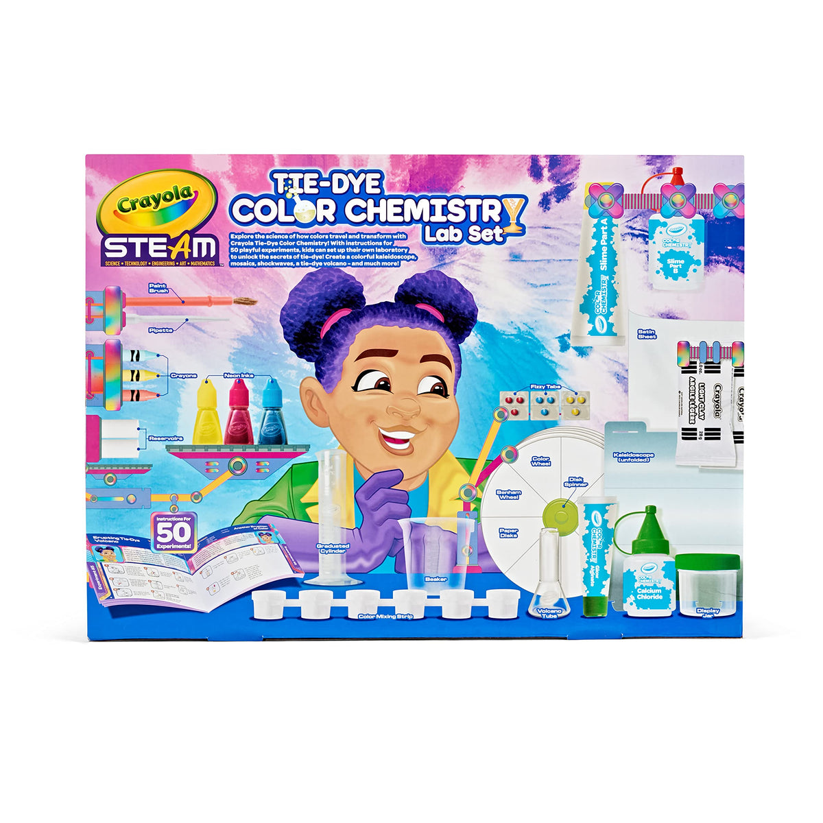 Crayola Tie Dye Color Chemistry Set for Kids | STEM Activities for Ages 7-10