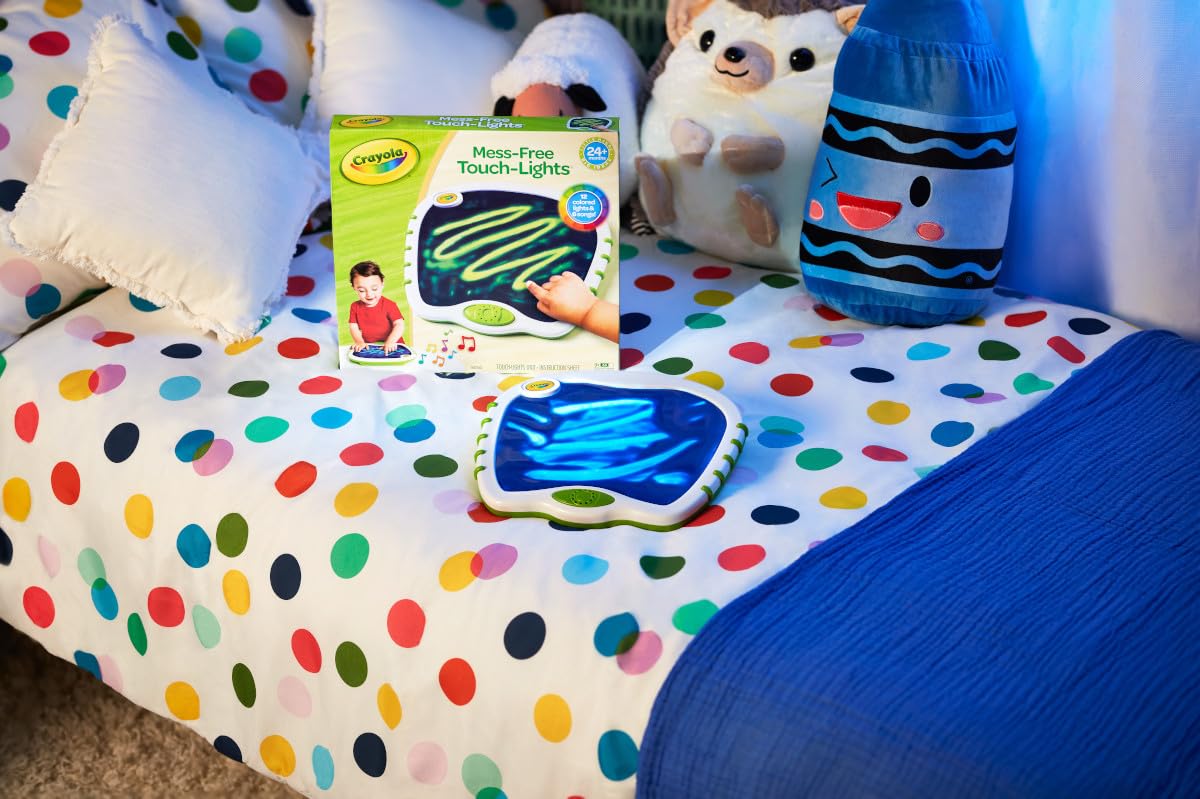 Crayola Toddler Touch Lights Doodle Board – Mess-Free Light-Up Musical Drawing for 2+