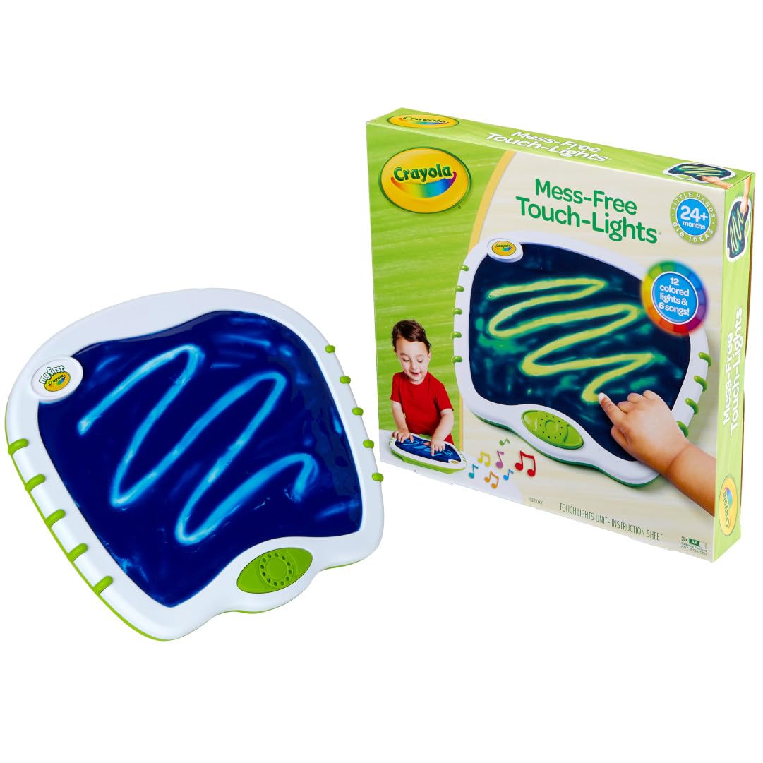 Crayola Toddler Touch Lights Doodle Board – Mess-Free Light-Up Musical Drawing for 2+