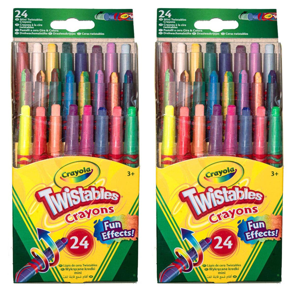 Crayola Twistables Crayons 24-Count – 2 Pack | No Sharpening Needed