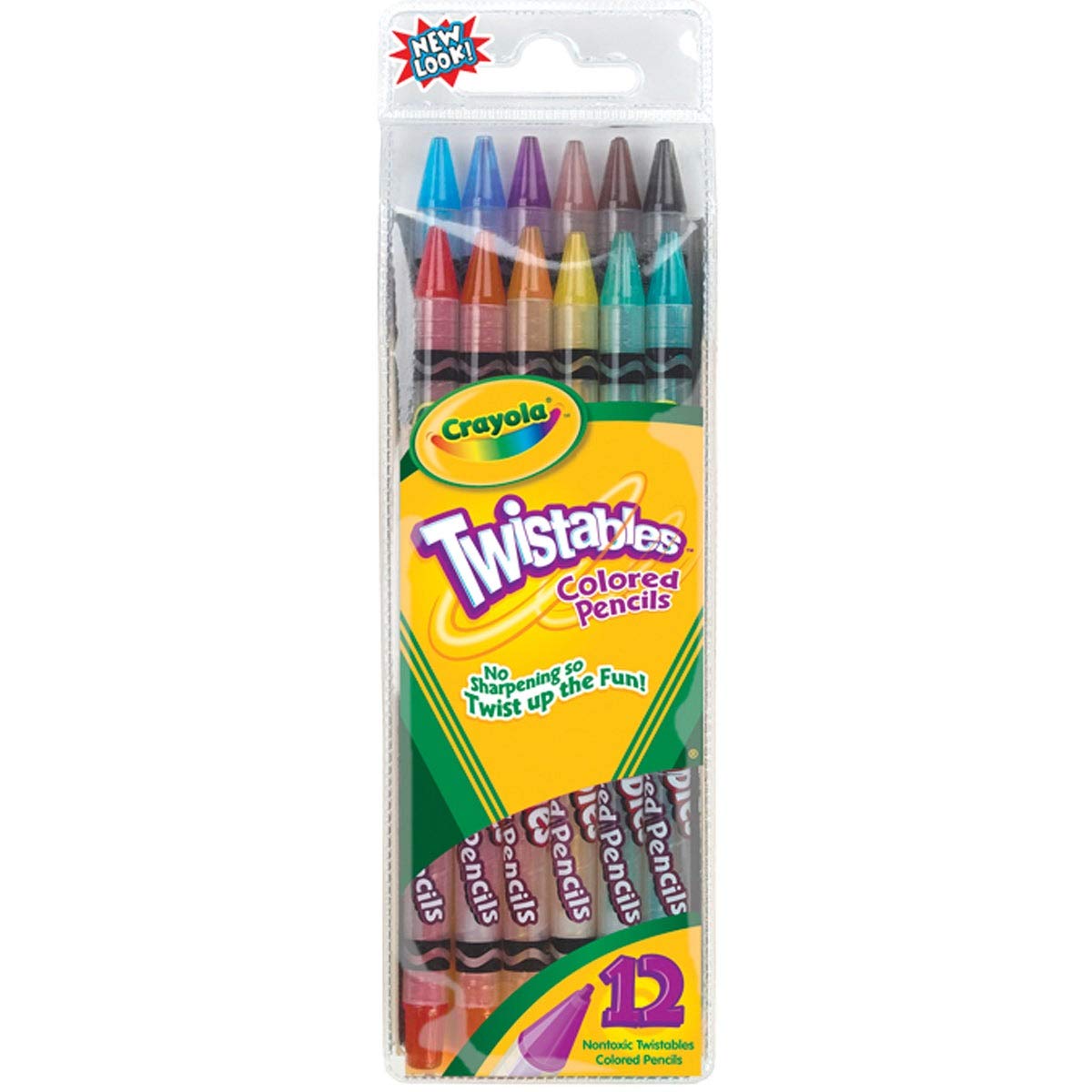 Crayola Twistables Pencils – 12 Assorted Colors (Pack of 3) | No Sharpening Needed
