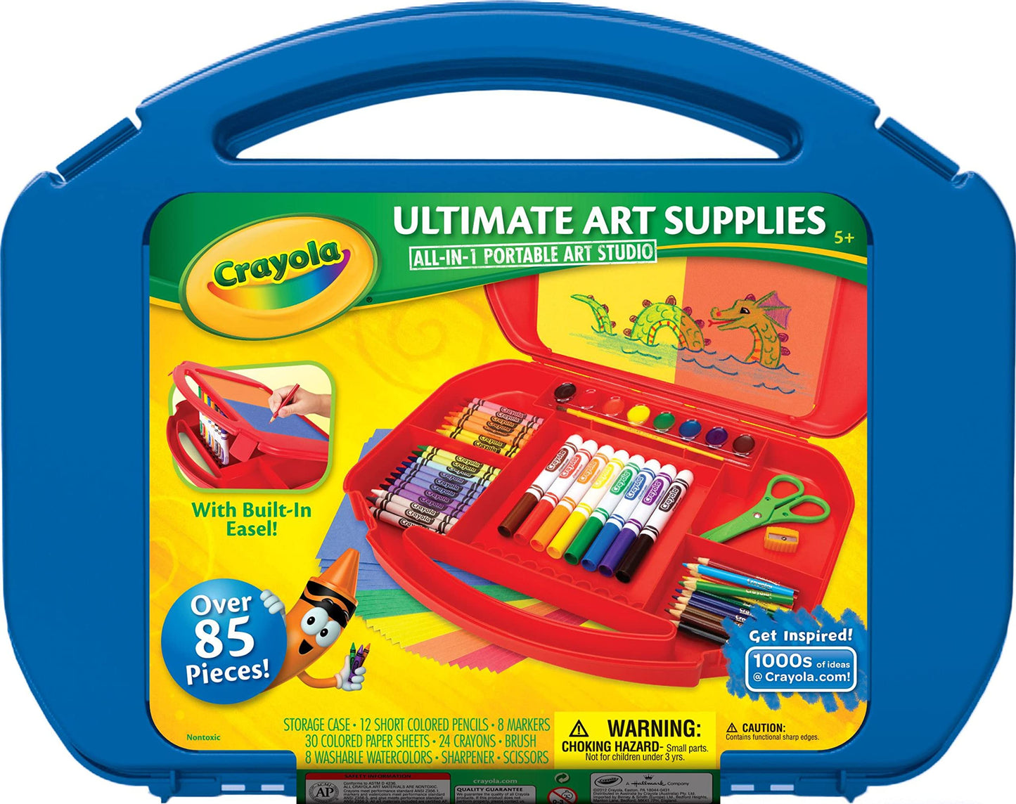Crayola Ultimate Art Case With Easel – 85-Piece Kids Art Set, Amazon Exclusive