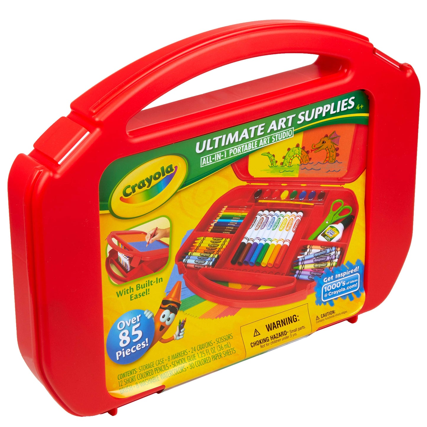 Crayola Ultimate Art Case With Easel – 85-Piece Kids Art Set, Amazon Exclusive