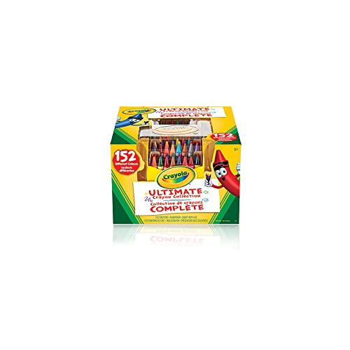 Crayola Ultimate Crayon Caddy with Lid and Sharpener, 152 Crayons (520030)