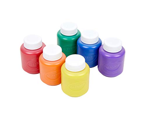 Crayola Washable Kids Paint, 6 Count – Safe, Washable Art Supplies for Home & Classroom