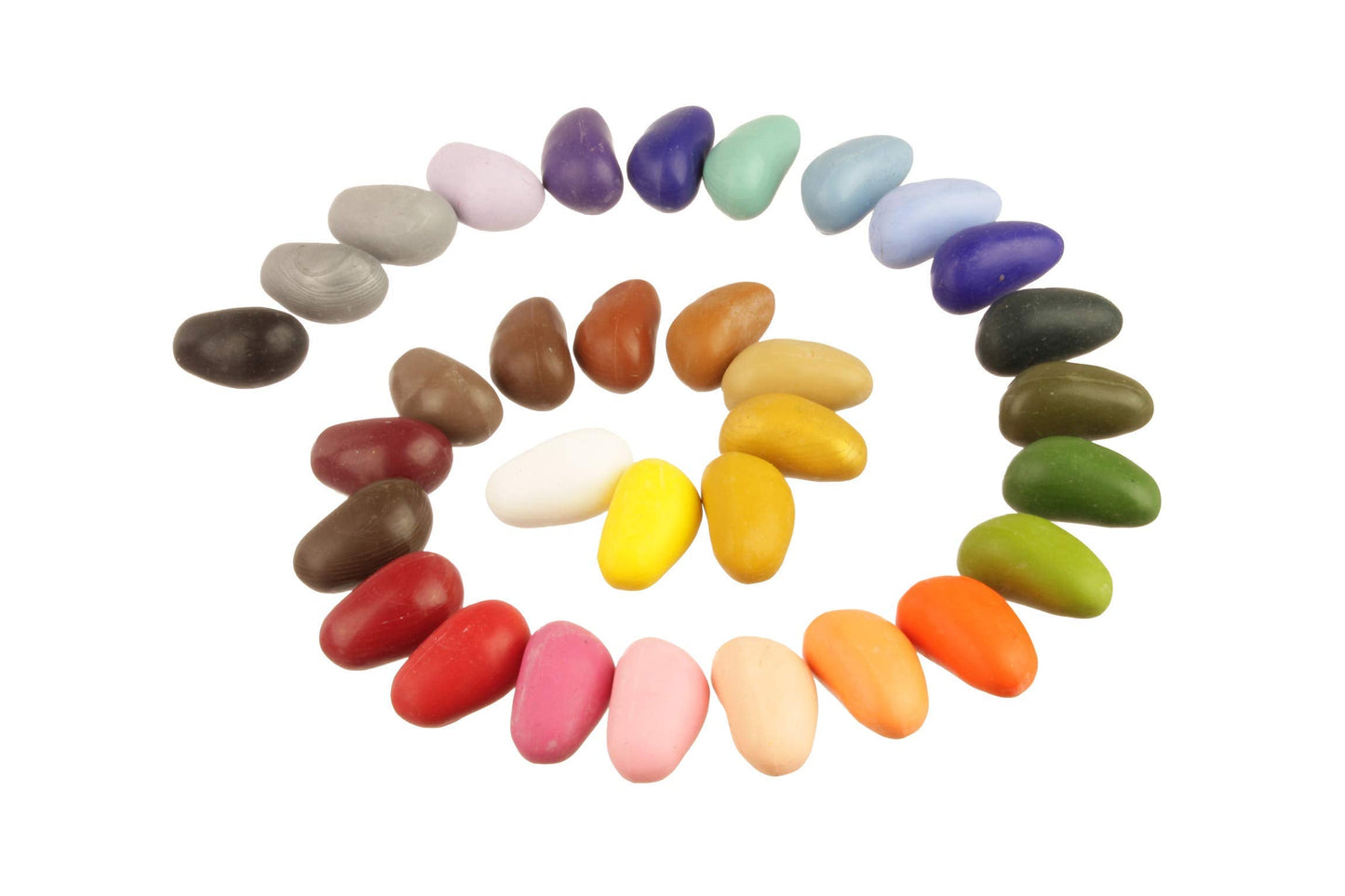 Crayon Rocks Just Rocks in a Box — 64-Count Tripod-Grip Crayons (32 Colors)