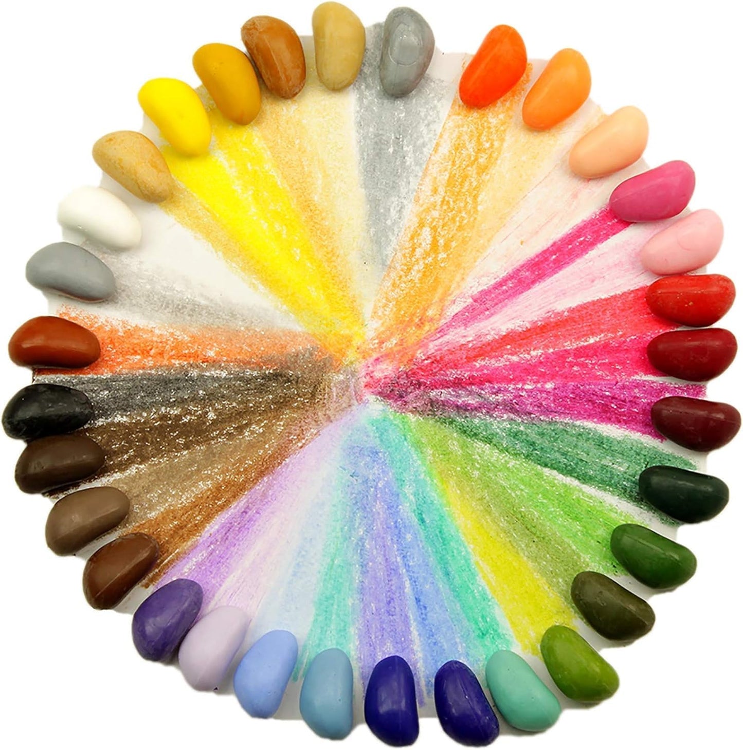 Crayon Rocks: 16-Color Tripod-Grip Crayons for Handwriting Development (Red Velvet Bag)