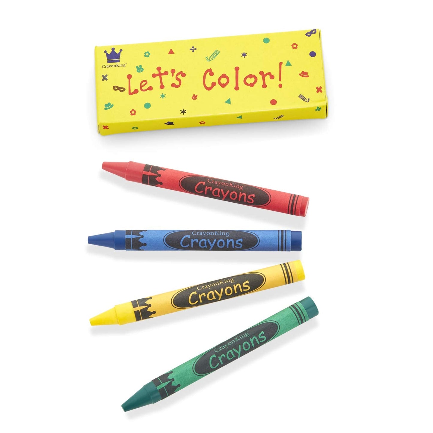 CrayonKing 25 Sets of 4-Packs (100 Crayons) – Boxed for Easy Storage & Gift-Giving, Non-Toxic