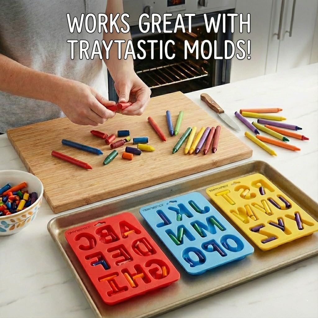 Craytastic! Bulk 52 Yellow Unwrapped Crayons – Paperless, Safe for Kids (ASTM D-4236)