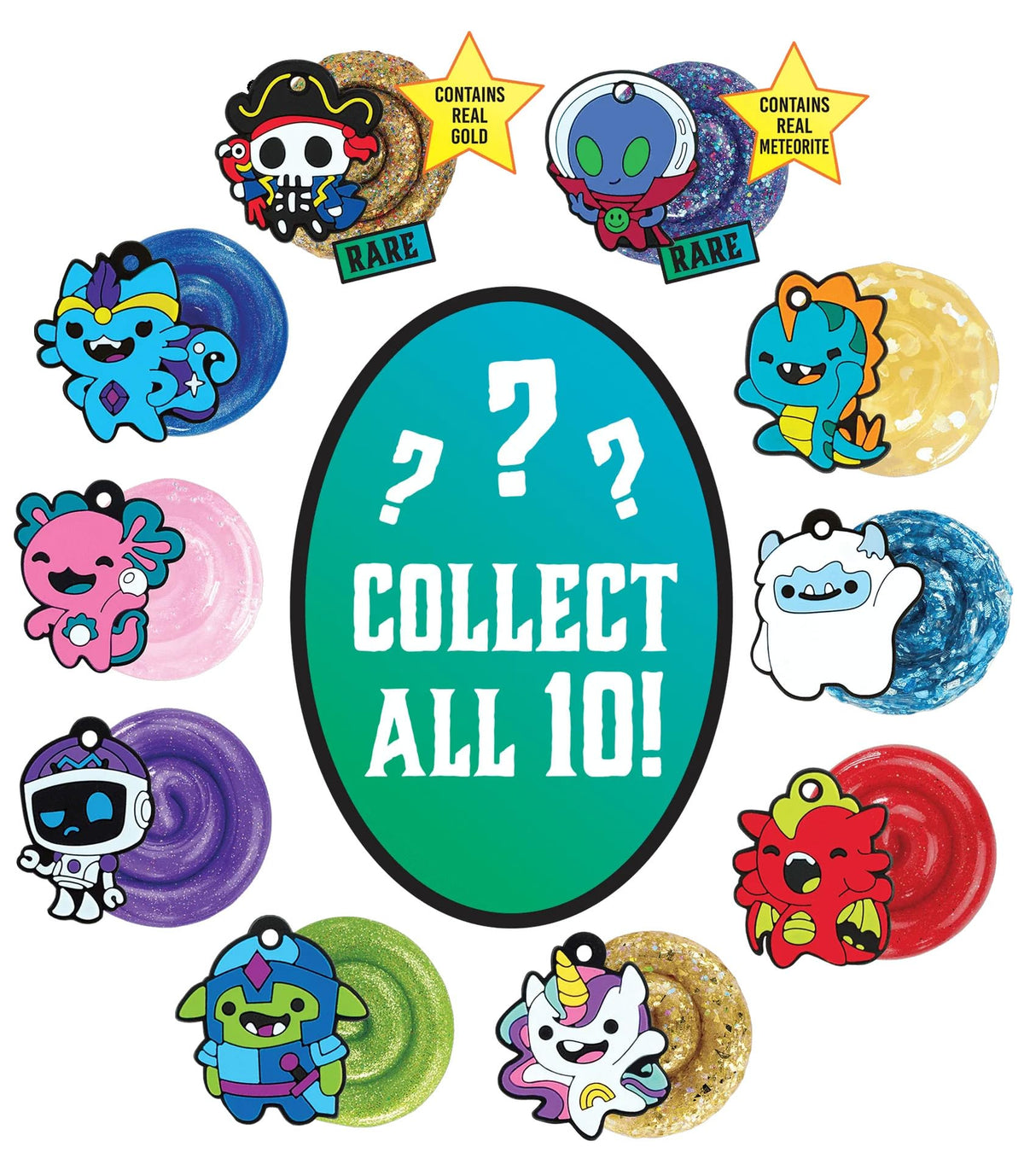 Crazy Aaron’s Lost Treasure Guardians Thinking Putty – Mini Tin 4 Pack | Made in USA