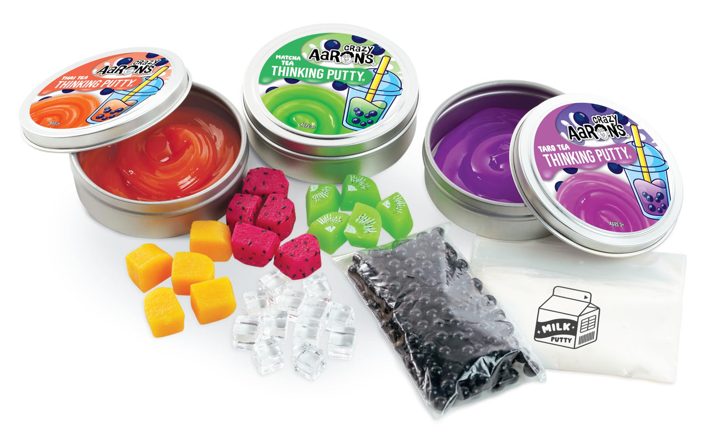 Crazy Aaron's Mixed by Me Boba Thinking Putty Kit – Made in USA