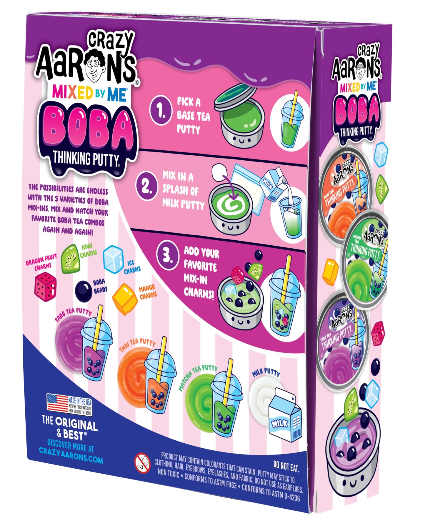 Crazy Aaron's Mixed by Me Boba Thinking Putty Kit – Made in USA