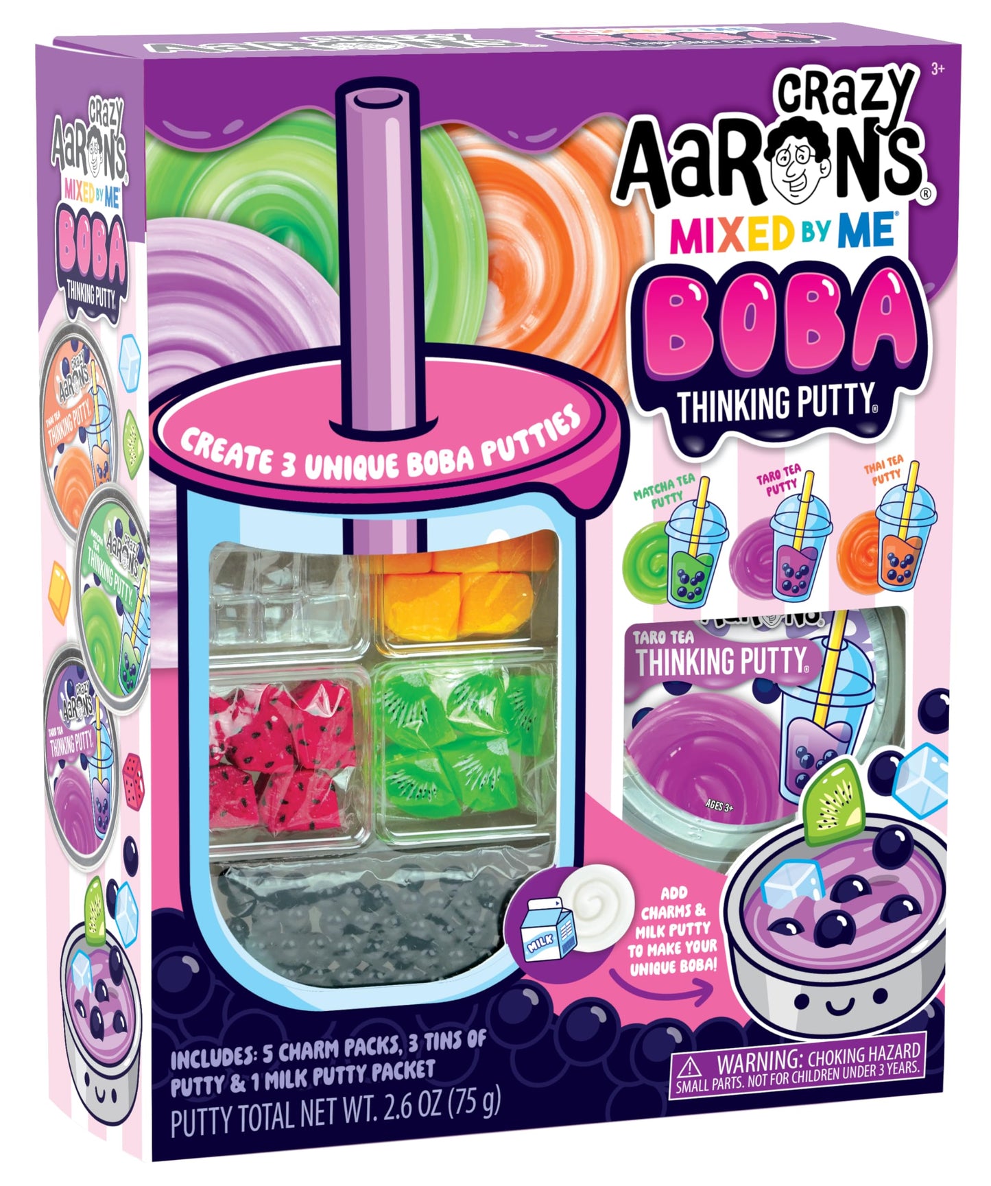 Crazy Aaron's Mixed by Me Boba Thinking Putty Kit – Made in USA