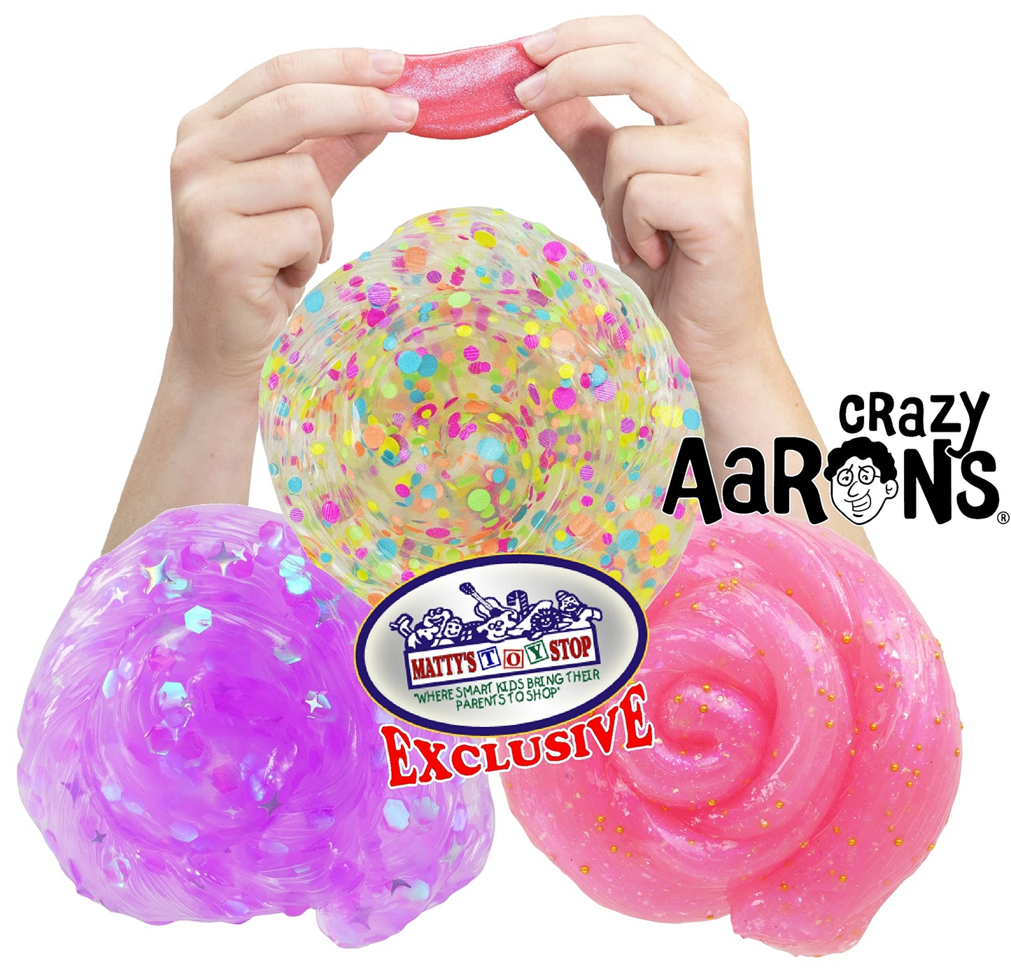 Crazy Aaron's Putty Mini Tins 3-Pack: Funky Fidget, Daydream & Fairy Sprinkles | Matty's Toy Stop