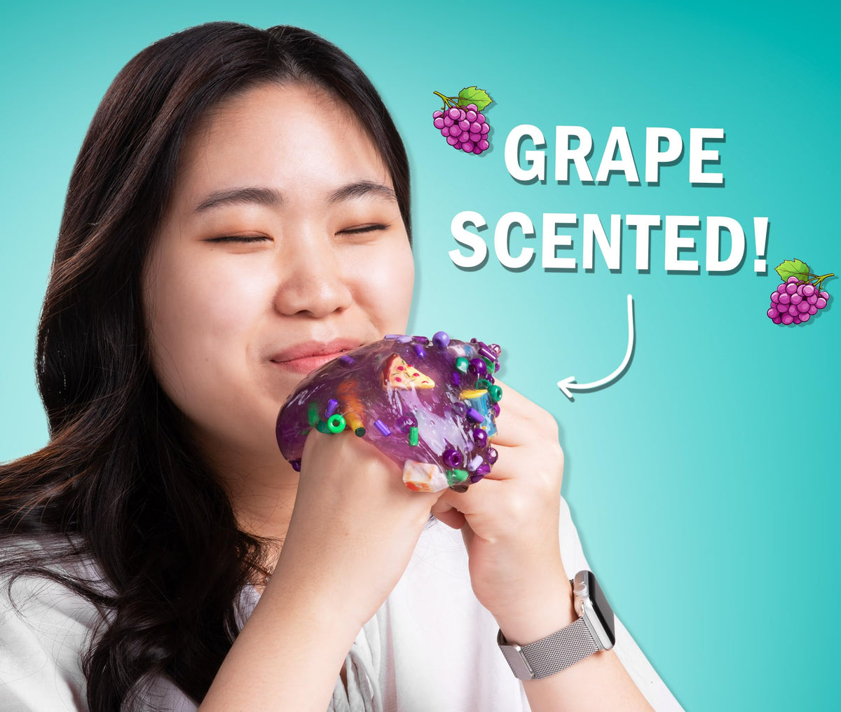 Crazy Aaron’s Slime Charmers Mini Mini Mart – Purple Buttery Slime | Sensory Toys for Kids | Made in USA