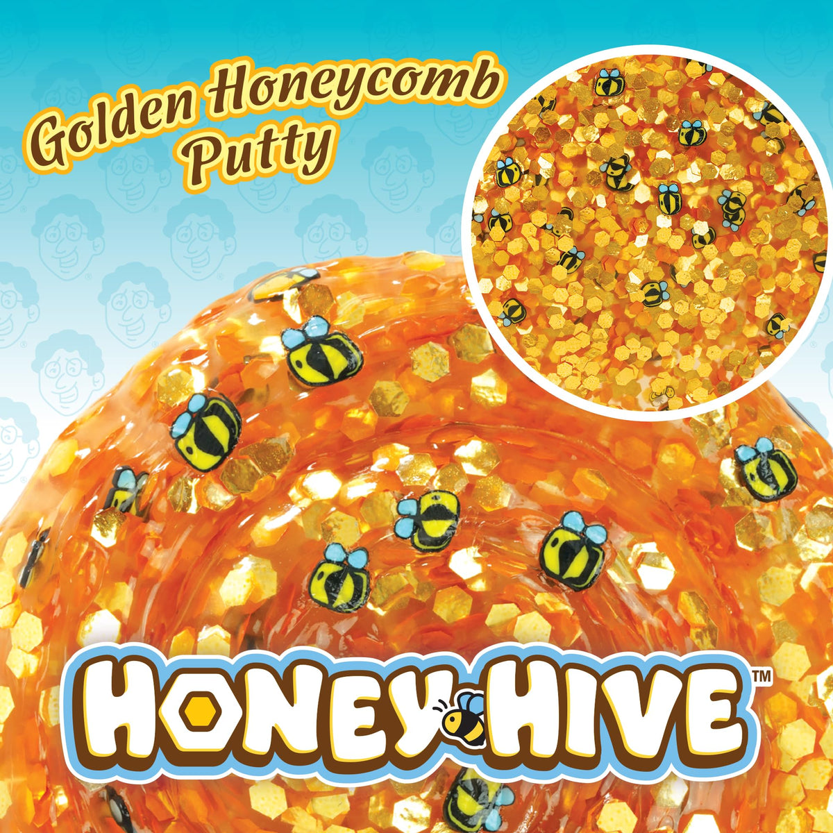 Crazy Aaron's Thinking Putty Honey Hive – Clear Sensory Putty in a 4-Inch Tin | Made in USA