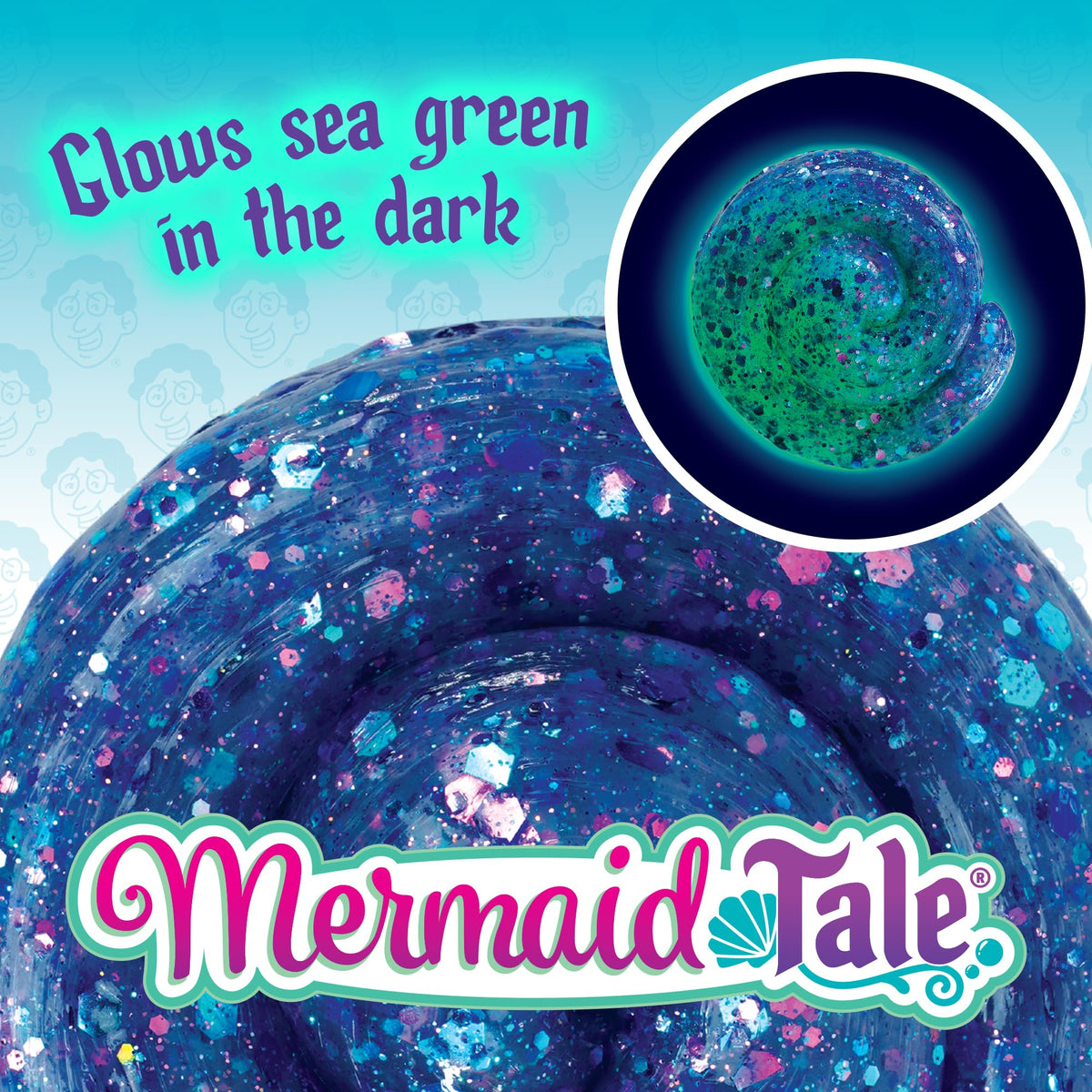 Crazy Aaron's Mermaid Tale Thinking Putty - Color Changing Glow, 4-Inch Tin, Never Dries Out, Made in USA