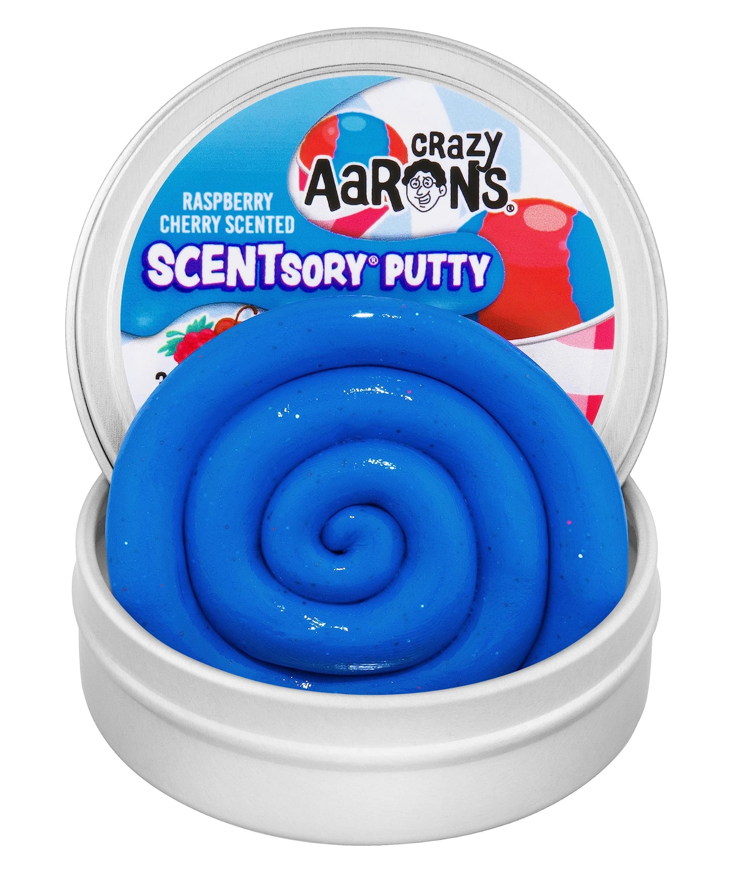 Crazy Aaron's Thinking Putty Snow Cone – Multi-Color Sensory Putty, 4-Inch Tin