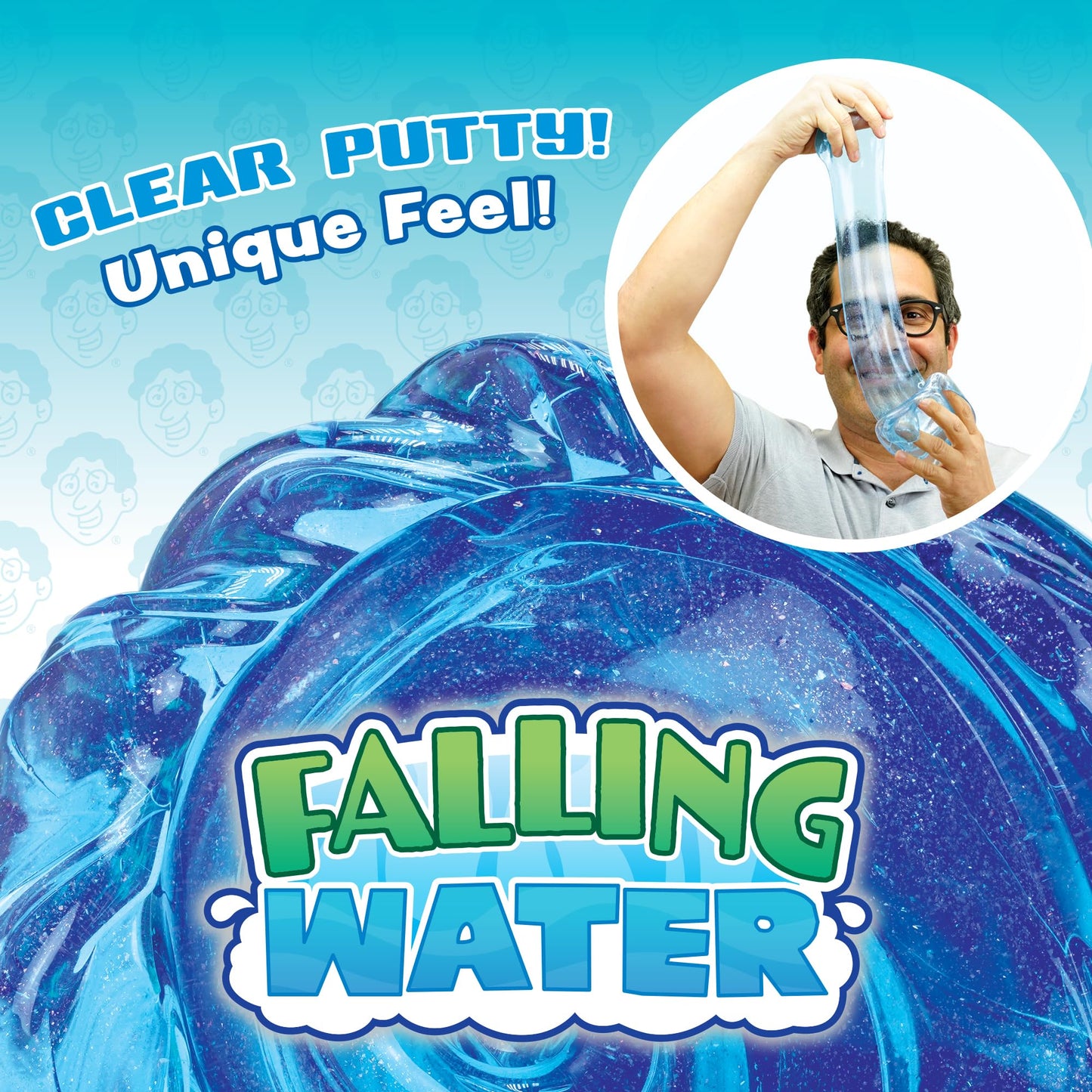 Crazy Aaron's Transparent Thinking Putty - Falling Water Tin, 90g, Never Dries Out, Made in USA