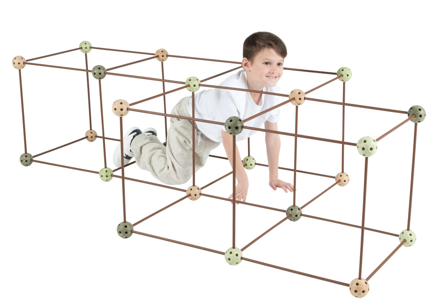 Crazy Forts Camo Building Kit for Kids 6+ | Indoor Fort Building STEM Toy - Durable, Portable 69 Pcs