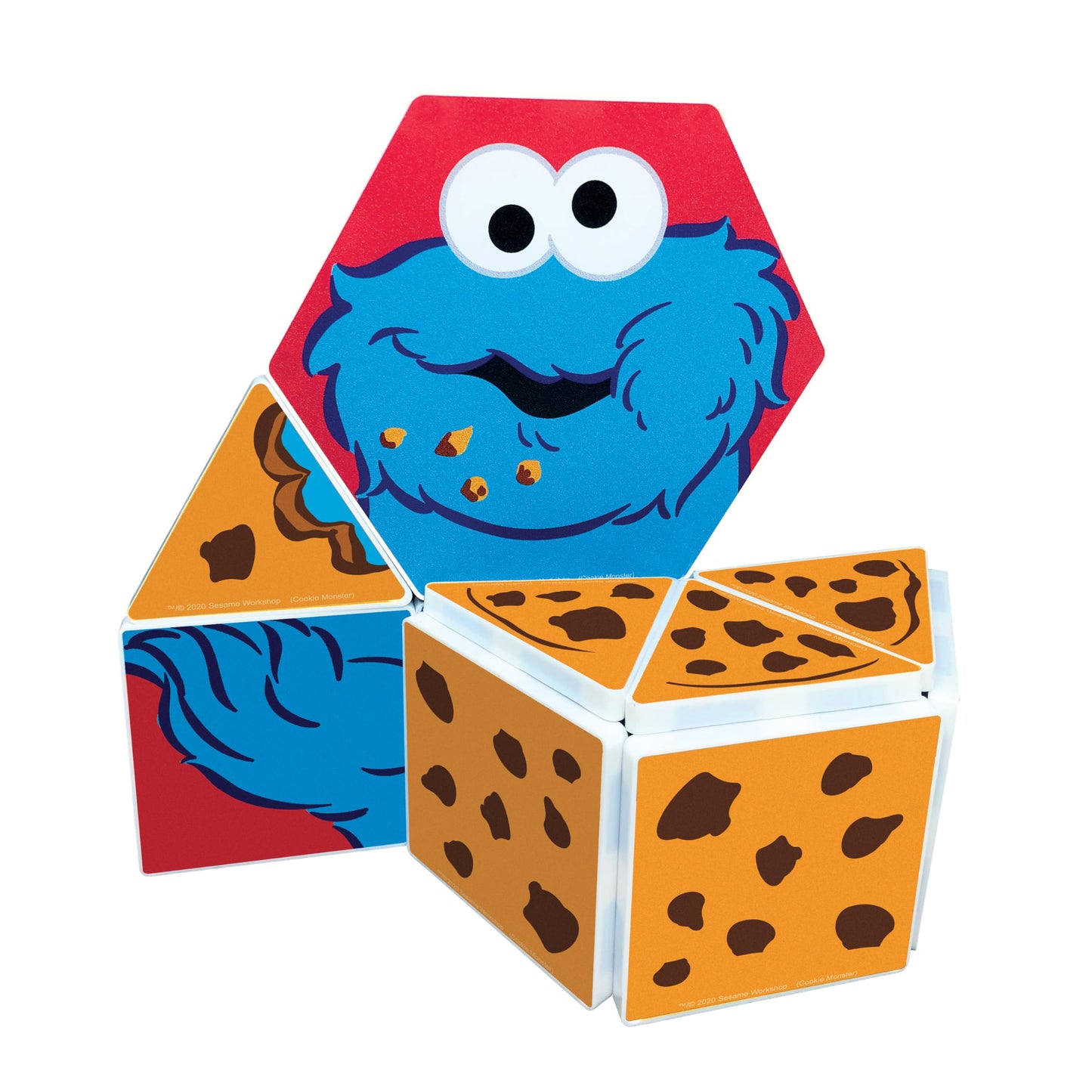 CreateOn Cookie Monster Shapes Magnetic Playset – 17-Piece STEM & Montessori Toys