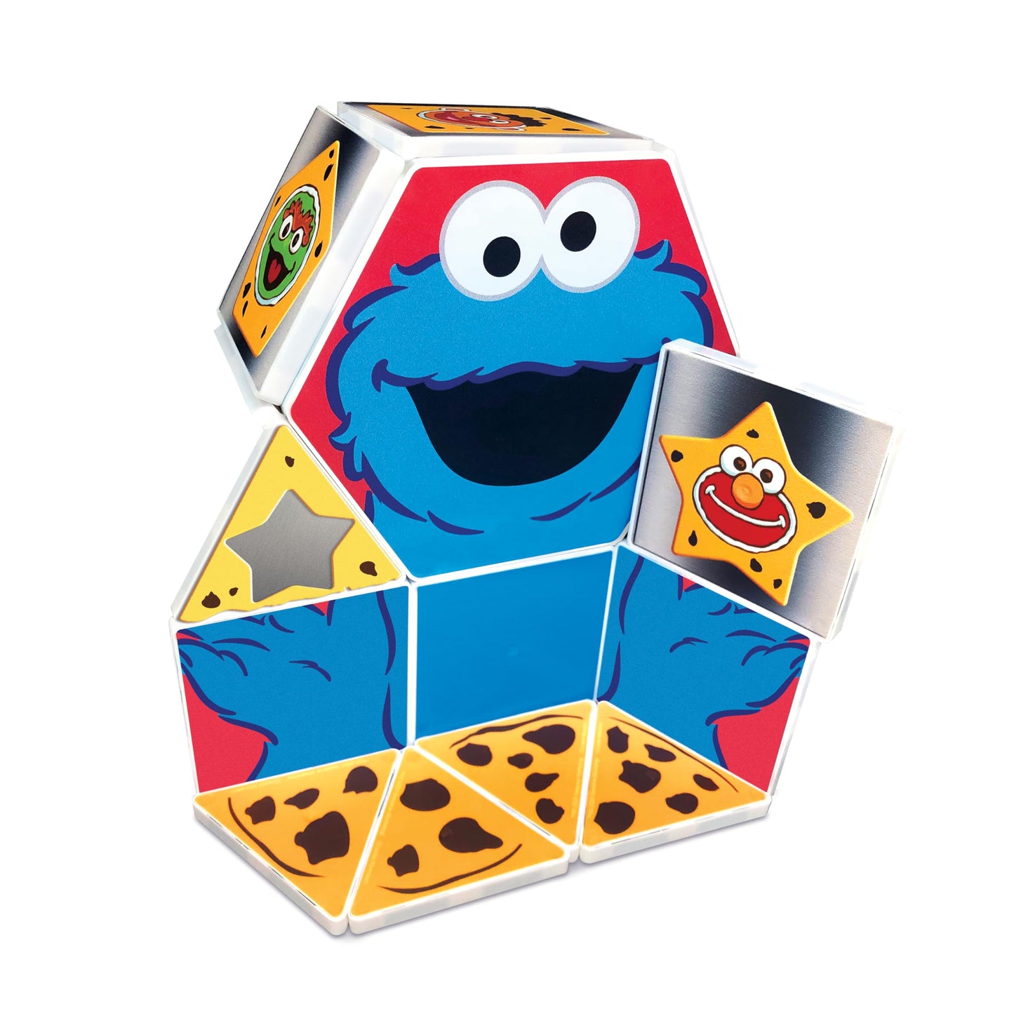 CreateOn Cookie Monster Shapes Magnetic Playset – 17-Piece STEM & Montessori Toys