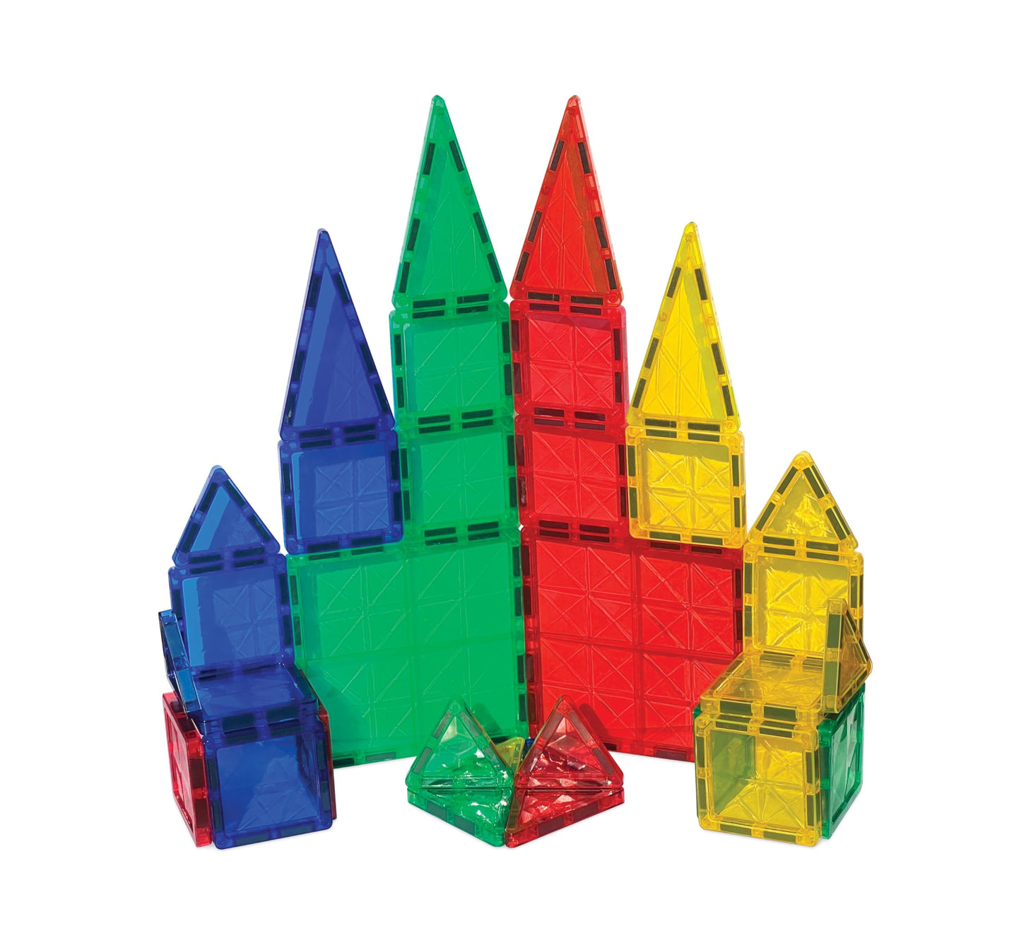 CreateOn Crayola Mini Magnetic PIP-Tiles – 42-Piece Building Set for Kids, Travel STEM Toy