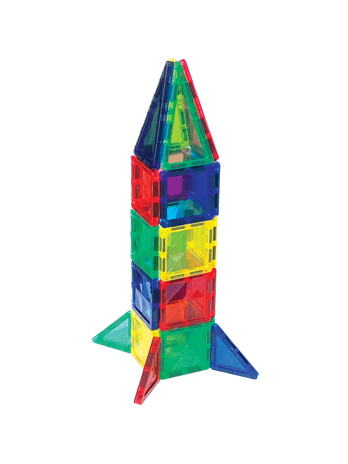 CreateOn Crayola Mini Magnetic PIP-Tiles Bold Colors - Travel-Ready STEM Building Toy (24-Piece)