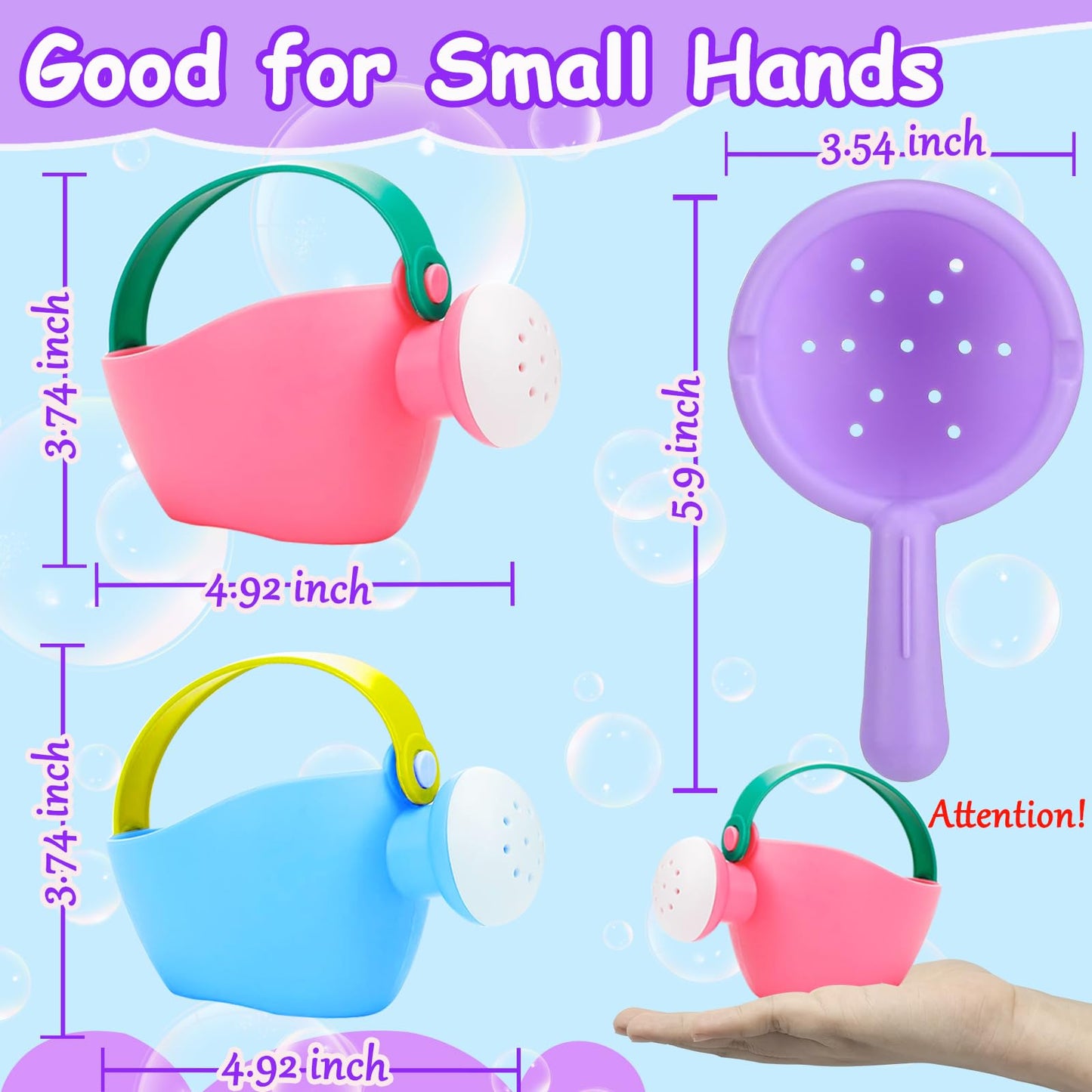 CreateView Baby Bath Toys – 3-Piece Set for Ages 1-3 | Safe, Simple Bath Fun