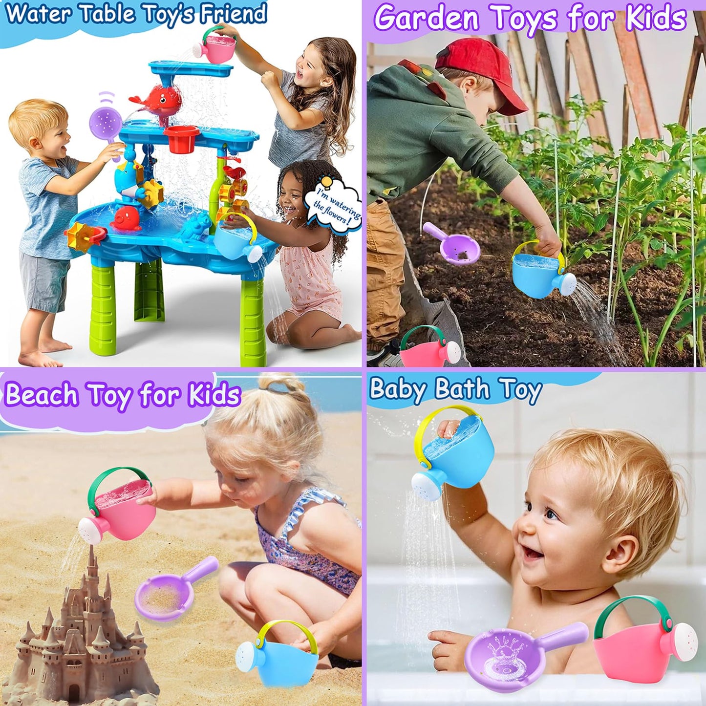 CreateView Baby Bath Toys – 3-Piece Set for Ages 1-3 | Safe, Simple Bath Fun