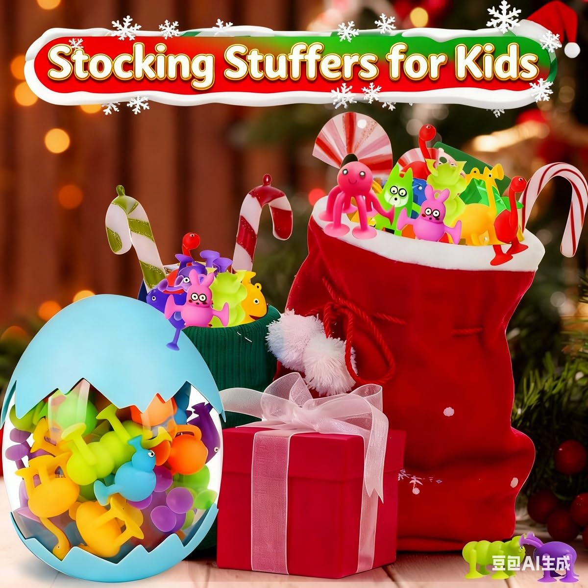 CreateView Toddler Suction Cup Bath Toys — 40-Pack Animals for Ages 1-8