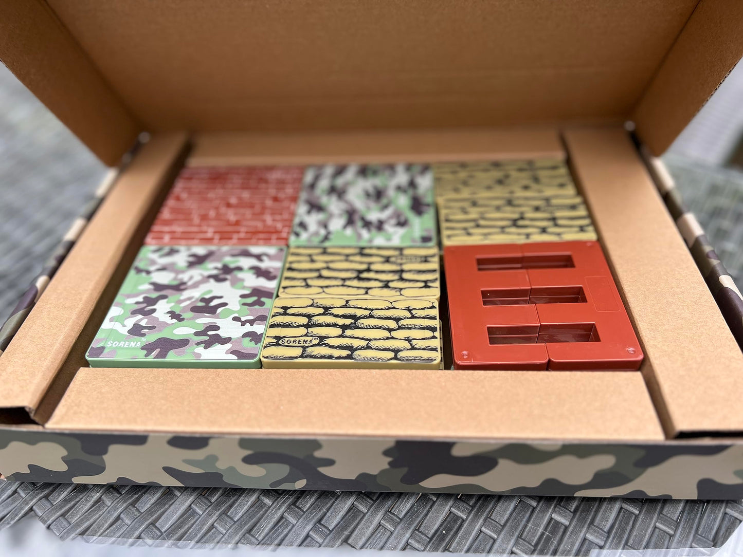 Creatiles Military Battle Base Magnetic Tiles – Army War STEM Toy
