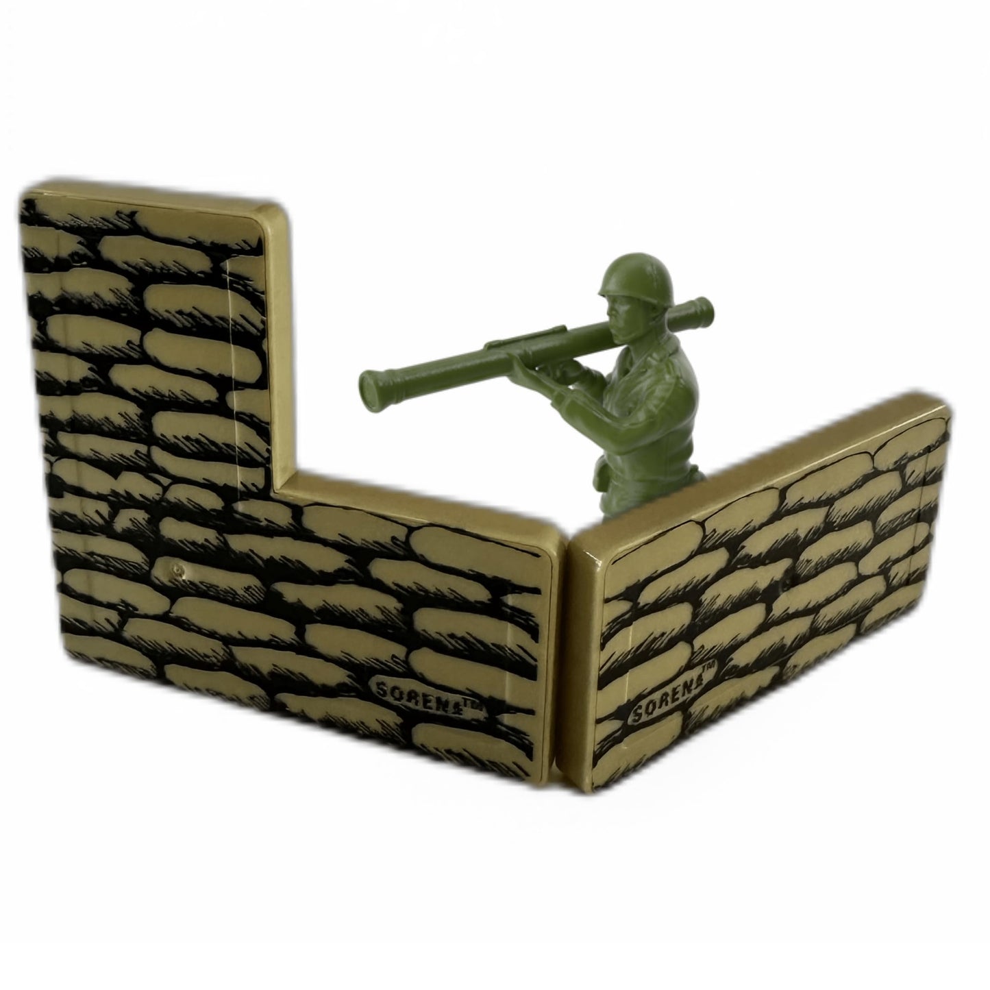 Creatiles Military Battle Base Magnetic Tiles – Army War STEM Toy