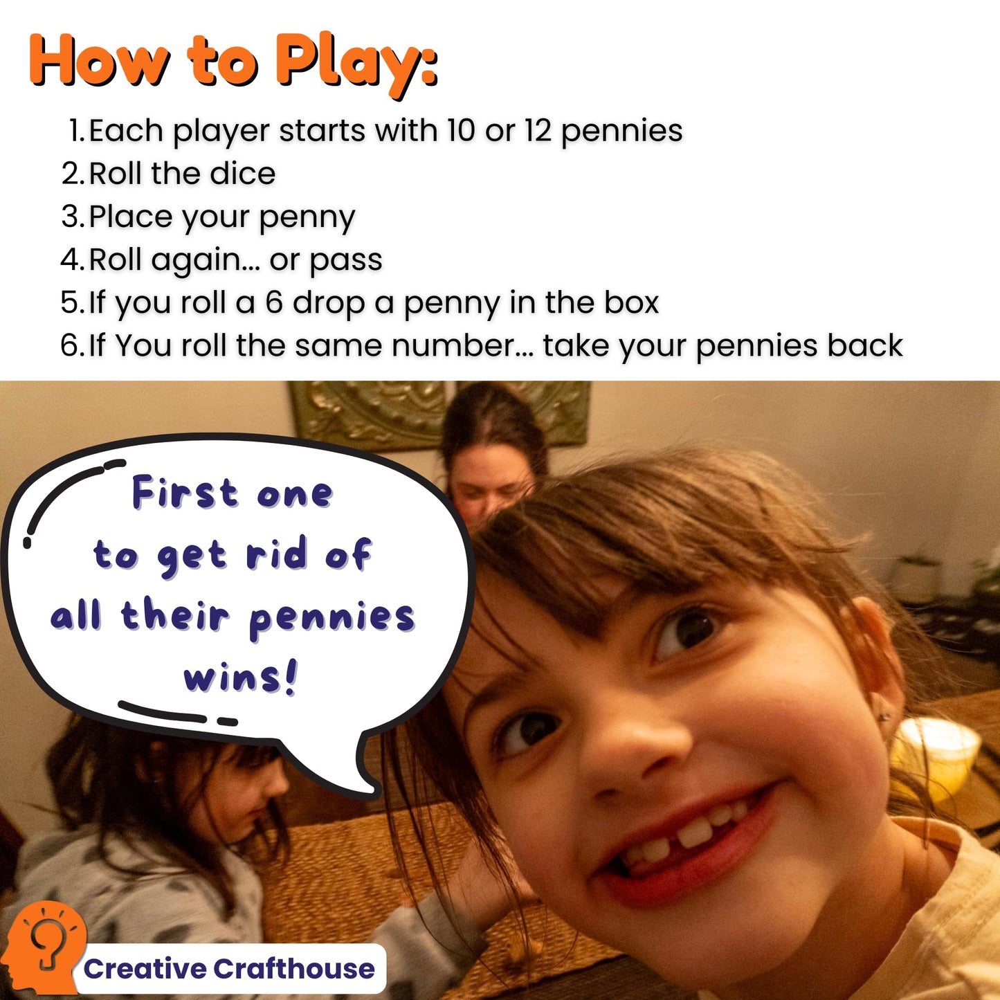 Creative Crafthouse Penny Drop Game – Travel Edition | Portable Wooden Dice Game, Made in USA